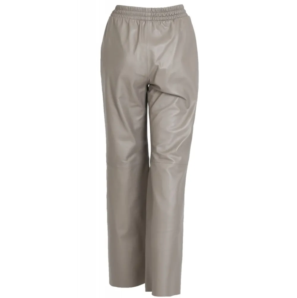 Mila Mastic - Pantalon Large Taille Haute En Cuir Veritable^OAKWOOD Sale