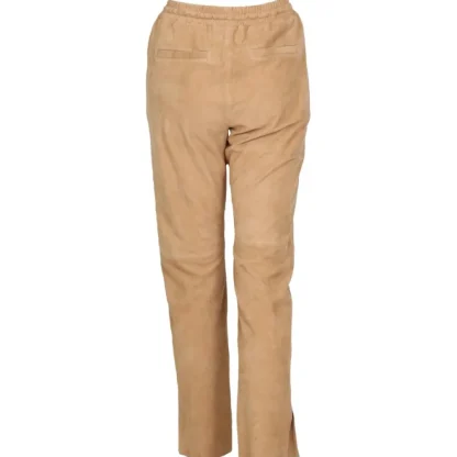 Mouna Toffee - Pantalon Jogpant Cuir Veritable Chevre Velours^OAKWOOD Hot