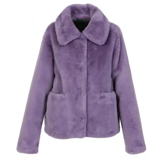 Possession Violet Clair - Manteau Court En Fausse Fourrure^OAKWOOD Sale