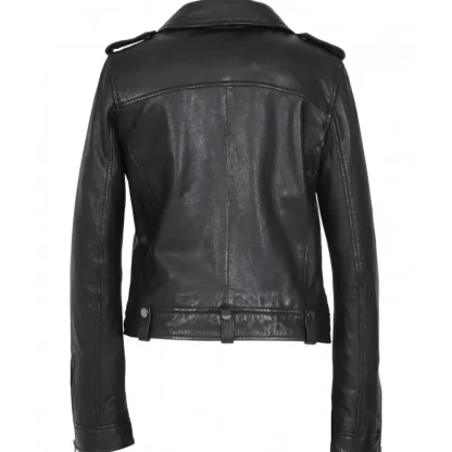 Princess 6 Noir - Blouson Esprit Biker En Cuir Veritable^OAKWOOD Outlet