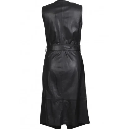 Rebecca Noir - Robe Portefeuille En Cuir Veritable^OAKWOOD New