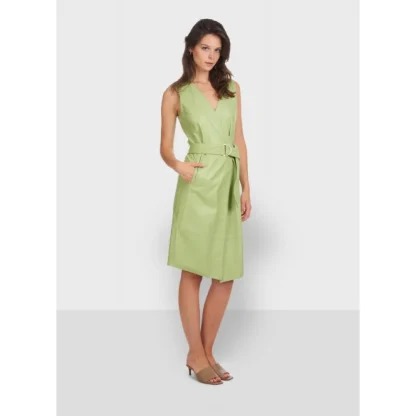 Rebecca Vert Clair - Robe Portefeuille En Cuir Veritable^OAKWOOD Shop