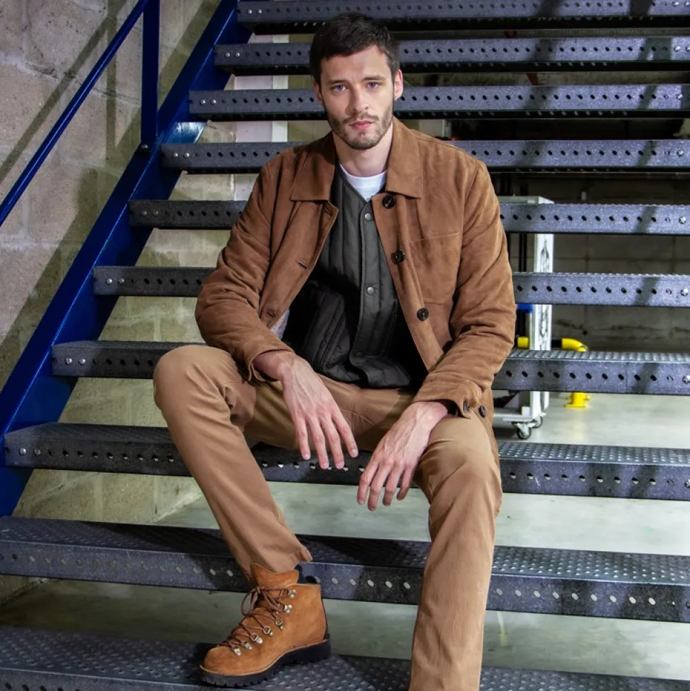 Richard Cognac - Veste Mi-Longue En Cuir Veritable De Chevre Velours^OAKWOOD Flash Sale