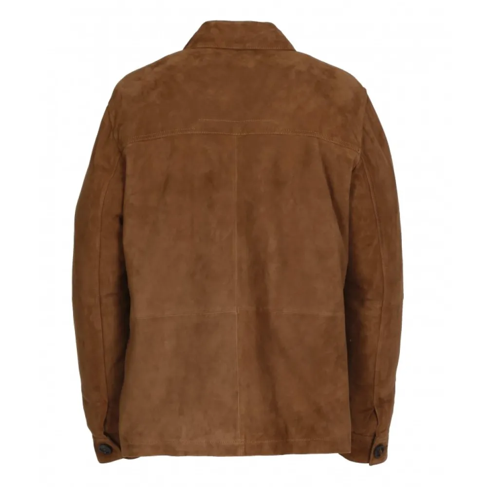 Richard Cognac - Veste Mi-Longue En Cuir Veritable De Chevre Velours^OAKWOOD Flash Sale
