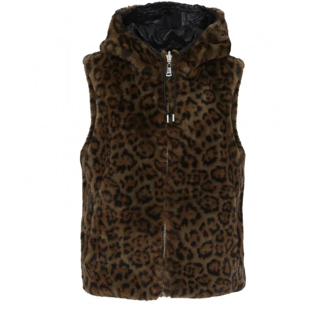 Smile Bi Camo - Gilet Sans Manche Reversible En Fausse Fourrure Et Nylon^OAKWOOD Cheap