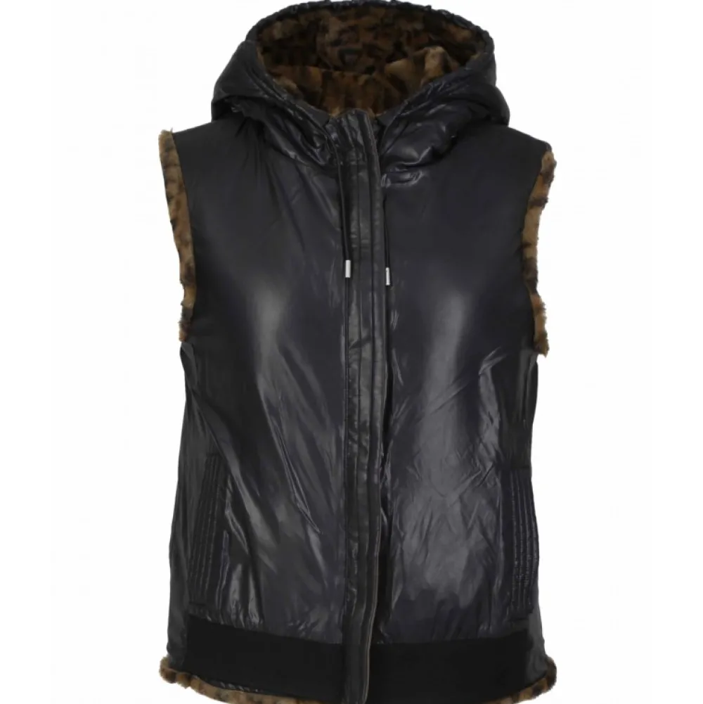 Smile Bi Camo - Gilet Sans Manche Reversible En Fausse Fourrure Et Nylon^OAKWOOD Cheap