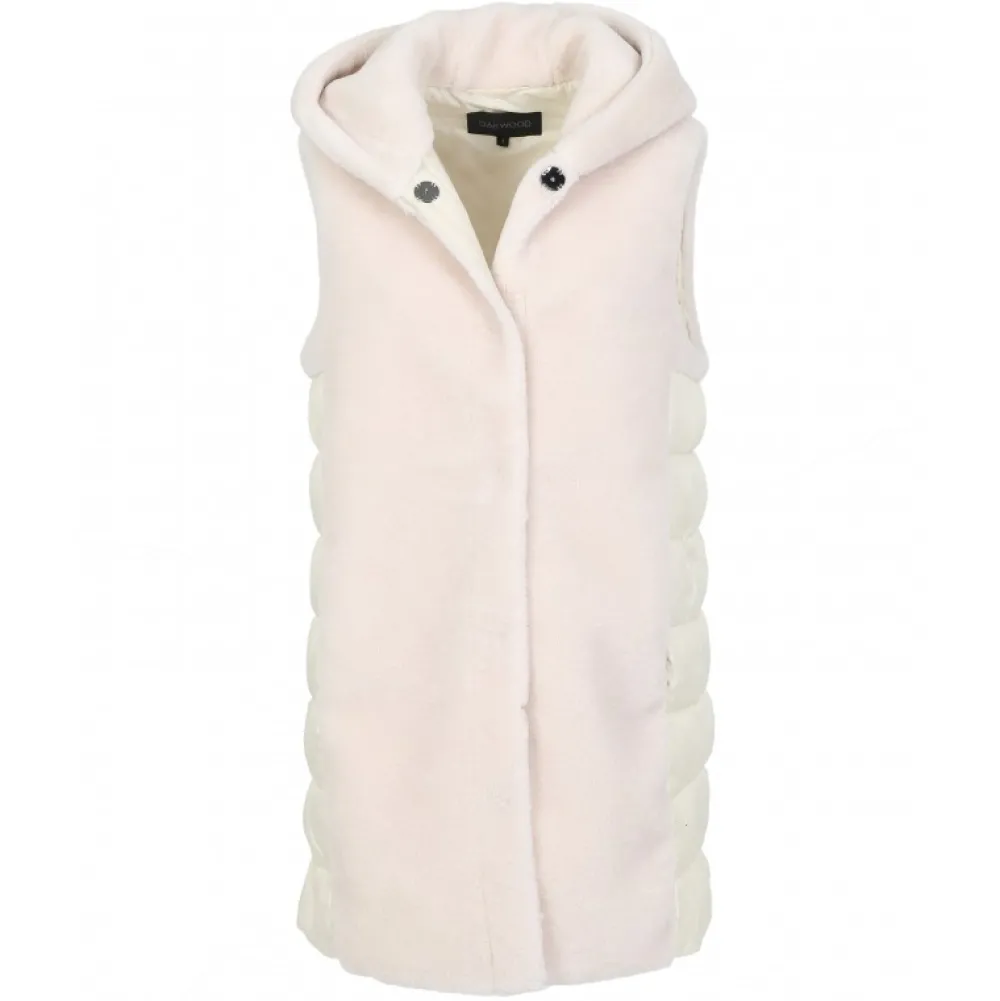Soprano Beige Clair - Gilet Sans Manche En Fausse Fourrure 100% Laine / Nylon Matelasse^OAKWOOD Cheap