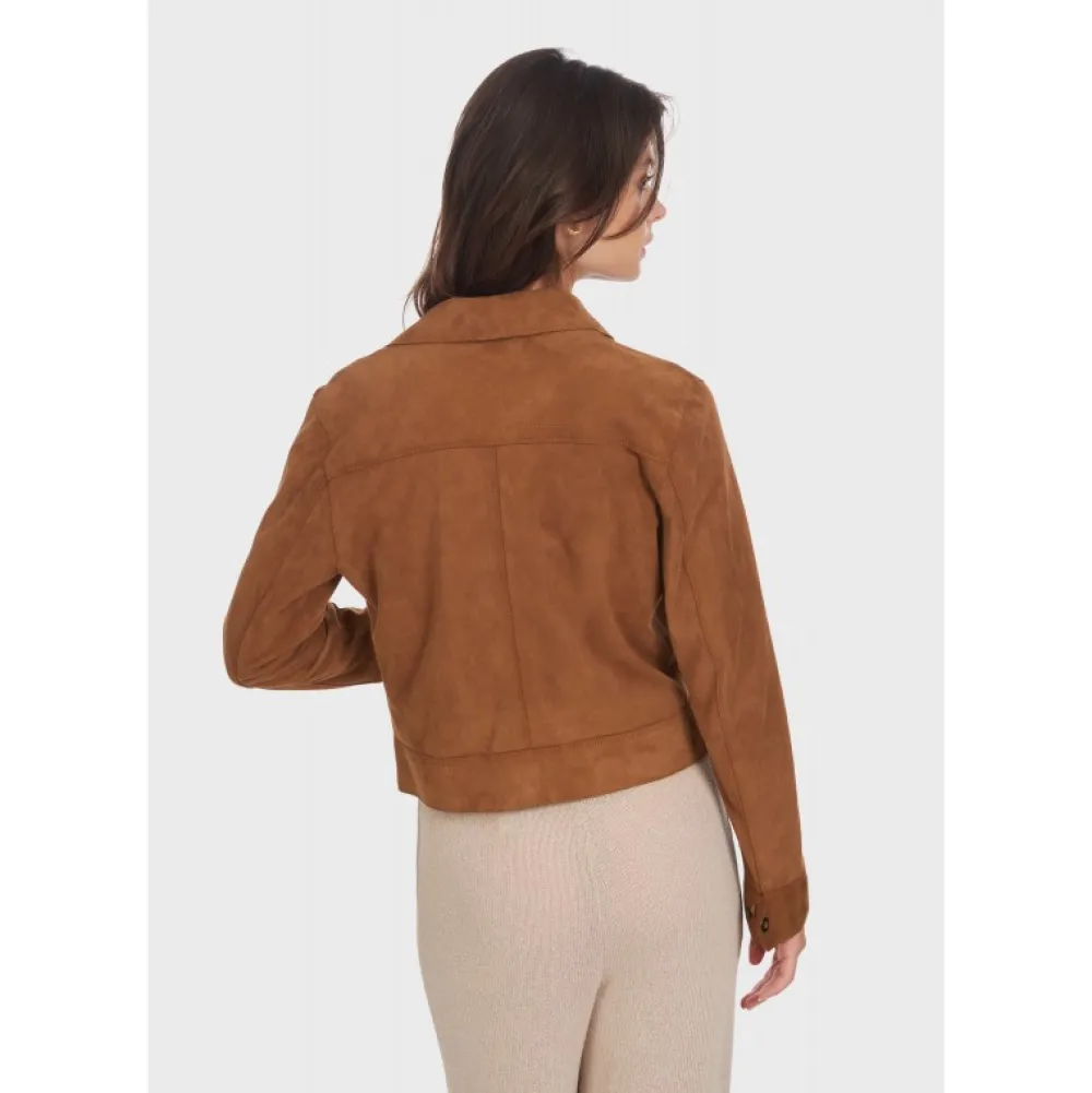 Taste Tobacco - Veste Courte En Cuir Veritable De Chevre Velours^OAKWOOD Cheap