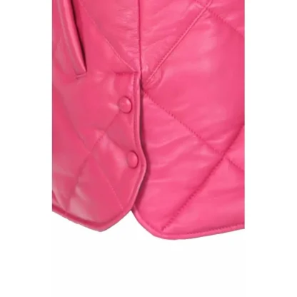 Tocade Fushia - Surchemise Matelassee En Cuir Veritable^OAKWOOD Hot