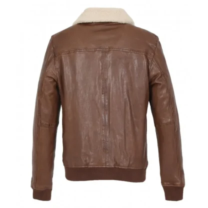 Trader Tan - Blouson Inspiration Bombardier En Cuir Veritable^OAKWOOD New