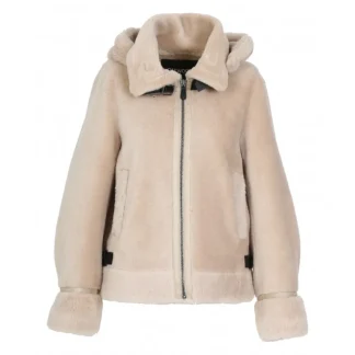 Tresor Cafe - Manteau Court Reversible Effet Mouton Retourne^OAKWOOD Best Sale