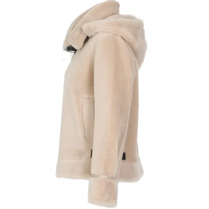 Tresor Cafe - Manteau Court Reversible Effet Mouton Retourne^OAKWOOD Best Sale