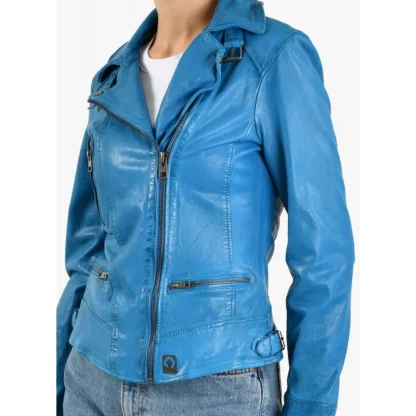 Video Denim - Blouson En Cuir Veritable Effet Lave^OAKWOOD Clearance