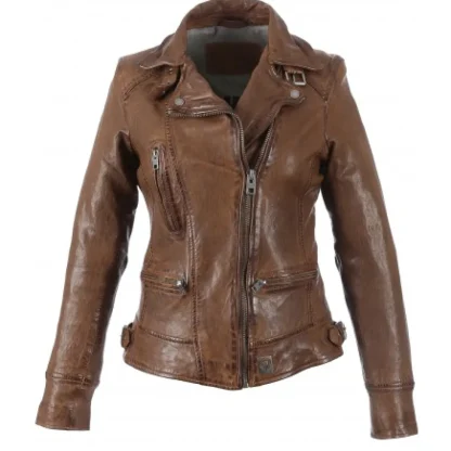 Video Tan - Blouson En Cuir Veritable Effet Lave^OAKWOOD Flash Sale